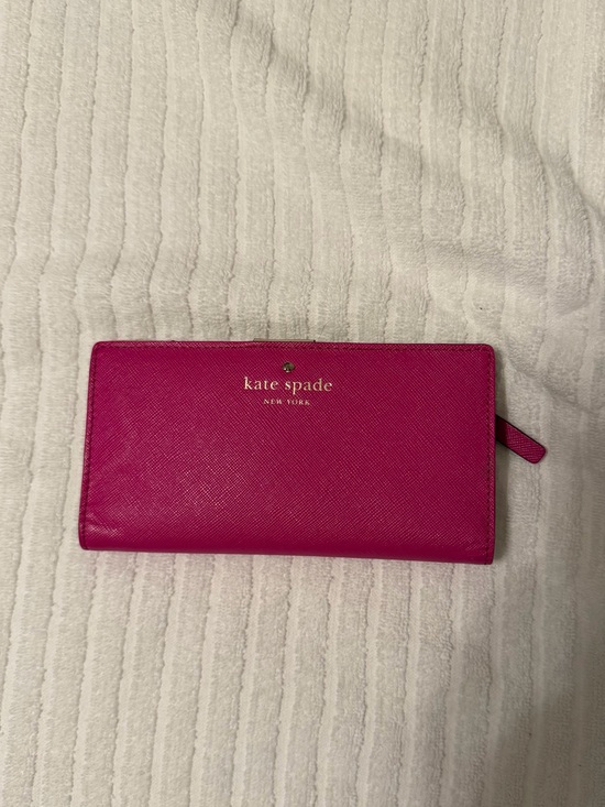 kate spade Handbags - kate spade Hot Pink Saffiano Zip Wallet